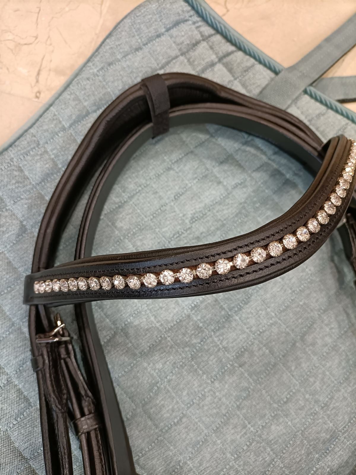 Pulsera cordón cuero Louis Vuitton de color Negro
